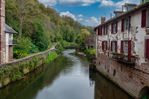 a view of Saint Jean Pied de Port, Pyrenees, France