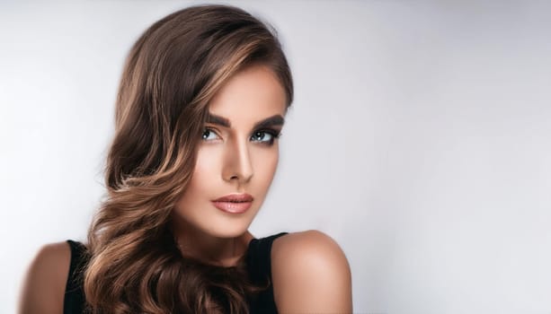 gorgeous young woman portrait, AI generated image