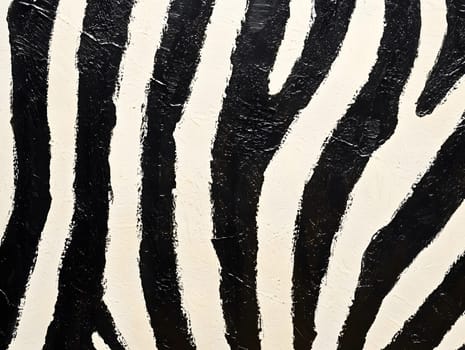 African Lines Zebra Stripes Black and White Wild Animal Pattern