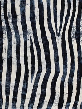 African Lines Zebra Stripes Black and White Wild Animal Pattern