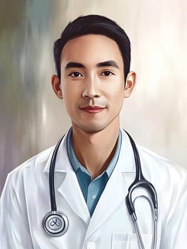 Medical Male Asian Healthcare Hospital Doctor Man