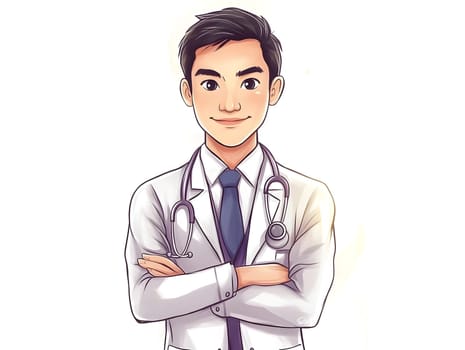 Medical Male Asian Healthcare Hospital Doctor Man