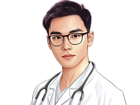 Medical Male Asian Healthcare Hospital Doctor Man