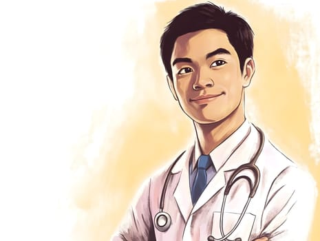 Medical Male Asian Healthcare Hospital Doctor Man