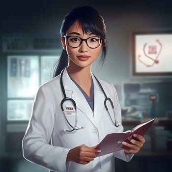 Medical Medicine Female Asian Healthcare Doctor Woman