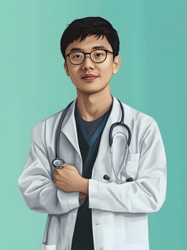 Medical Male Asian Healthcare Hospital Doctor Man