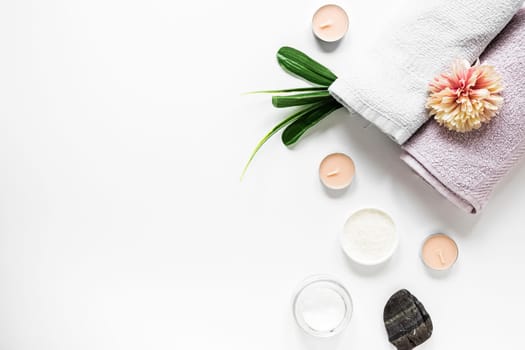 top view spa element collection. High resolution photo