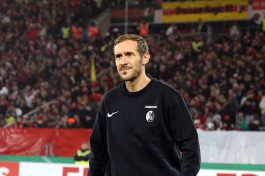 Head Coach Julian Schuster (SC Freiburg) during the 2024-25 DFB-Pokal match,2nd round: SC Freiburg vs Hamburger SV