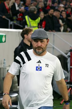 Hamburger SV / HSV coach Steffen Baumgart during the 2024-25 DFB-Pokal match,2nd round: SC Freiburg vs Hamburger SV