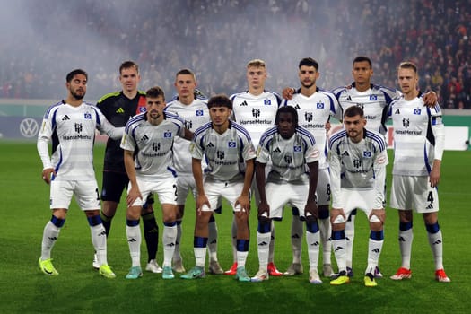 HSV's starting line-up for the 2024-25 DFB-Pokal match,2nd round: SC Freiburg vs Hamburger SV