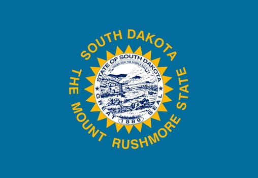 A South Dakota State Flag background illustration