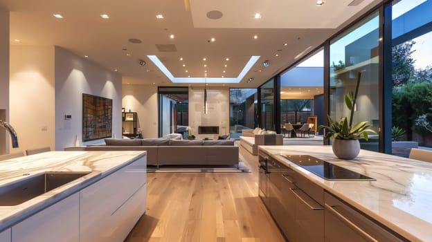 Clean and contemporary design in modern home