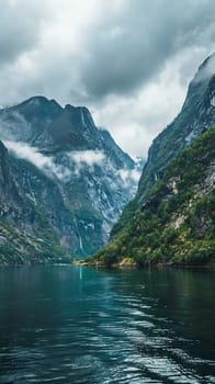 Breathtaking fjords flanked by towering mountains