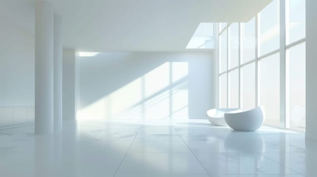 Clean and modern interior design with empty areas perfect for your text overlay