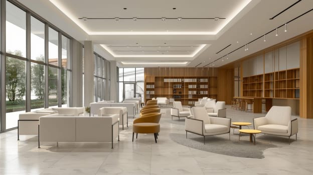 Clean and spacious furnishings with empty areas ready for your custom branding