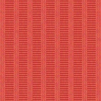 Vector Stylish Knit. Red Knitted Texture. Woolen Pullover Canvas Print. Winter Fabric Pattern.