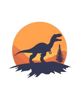 Cartoon Dinosaur T-Rex Historic Reptile Icon Symbol