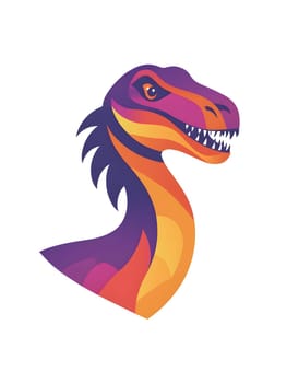 Cartoon Dinosaur T-Rex Historic Reptile Icon Symbol
