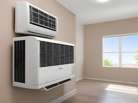 Air conditioner in modern apartment