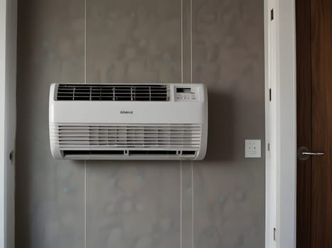 Air conditioner in modern apartment