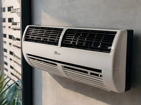 Air conditioner in modern apartment