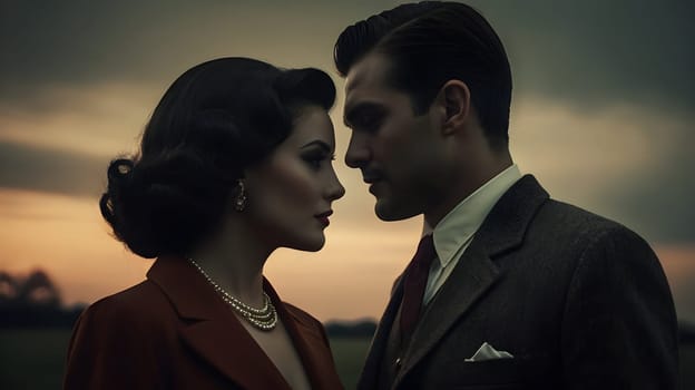 Dark picture of the couple cinematic look