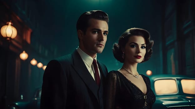 Dark picture of the couple cinematic look