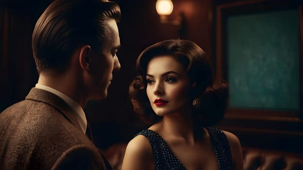 Dark picture of the couple cinematic look