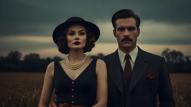 Dark picture of the couple cinematic look