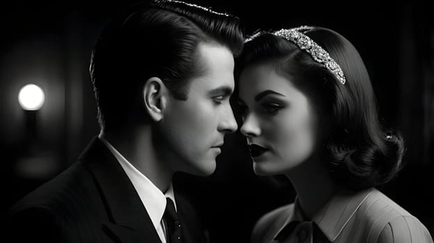 Dark picture of the couple cinematic look