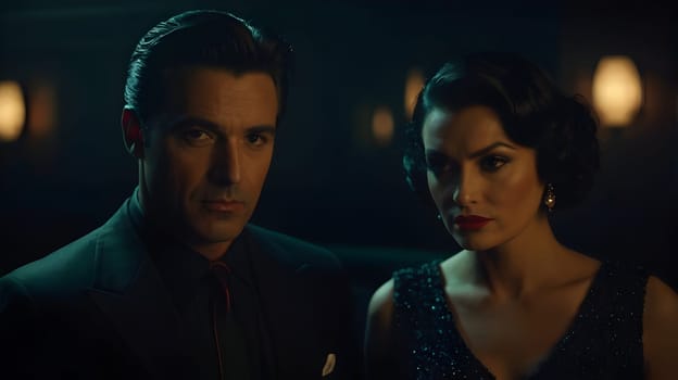 Dark picture of the couple cinematic look