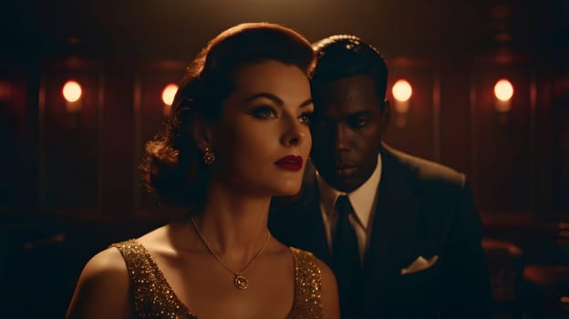 Dark picture of the couple cinematic look
