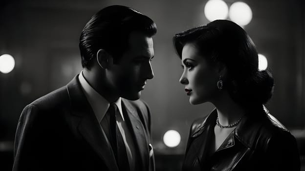 Dark picture of the couple cinematic look