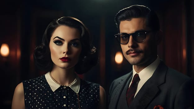 Dark picture of the couple cinematic look