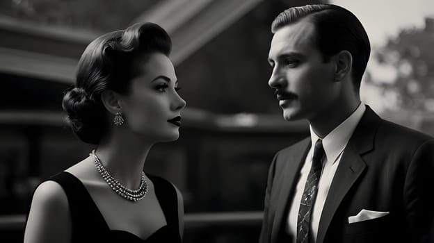 Dark picture of the couple cinematic look