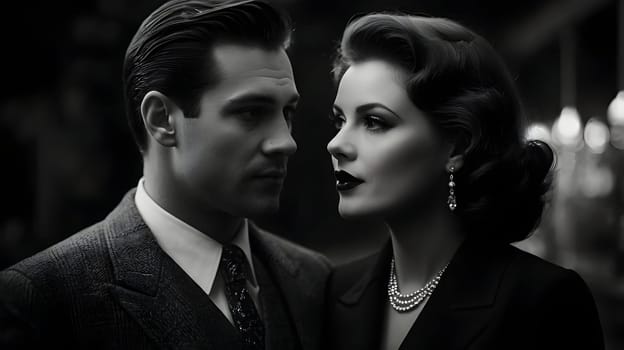 Dark picture of the couple cinematic look