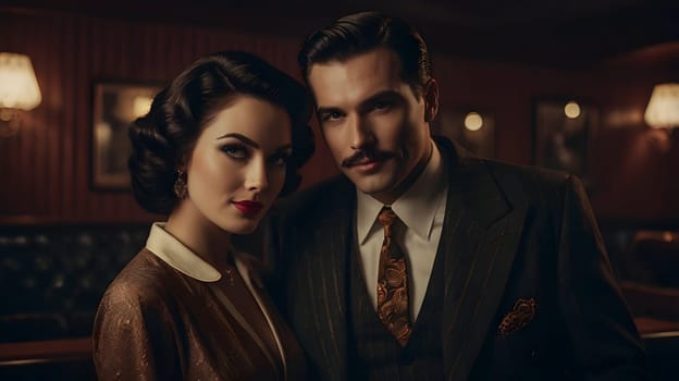 Dark picture of the couple cinematic look