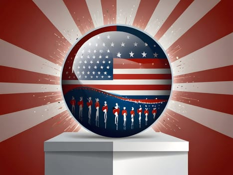 Abstract design for the election voting