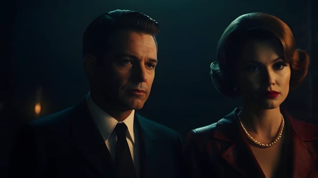 Dark picture of the couple cinematic look