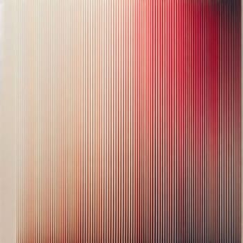 An abstract image with vertical stripes in a gradient of shades from beige to red. The stripes are subtle and create a calming and minimalist effect. A high-quality photo.