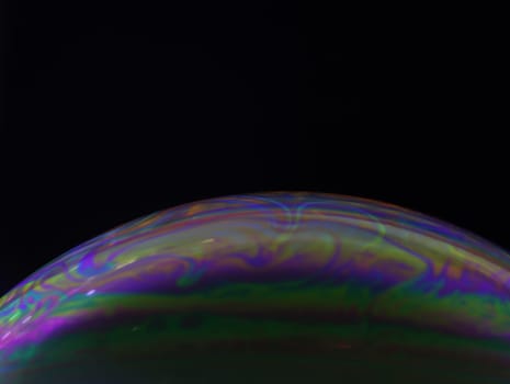 beautiful abstract artificial planet different rare soap bubble colors
