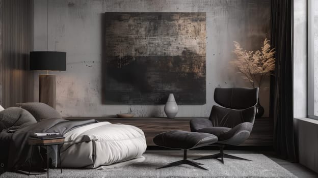 Contemporary artwork with room