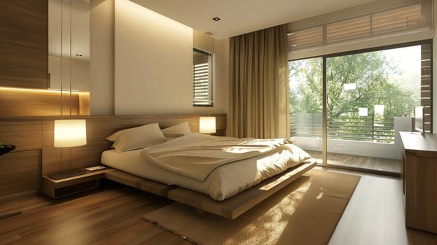 Contemporary bedroom with minimalist sophistication