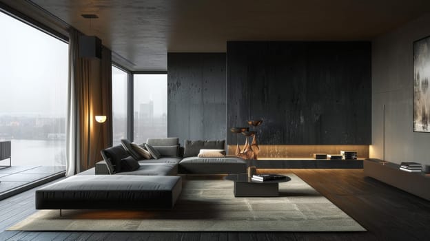 Dramatic silhouette capturing the essence of modern interior design