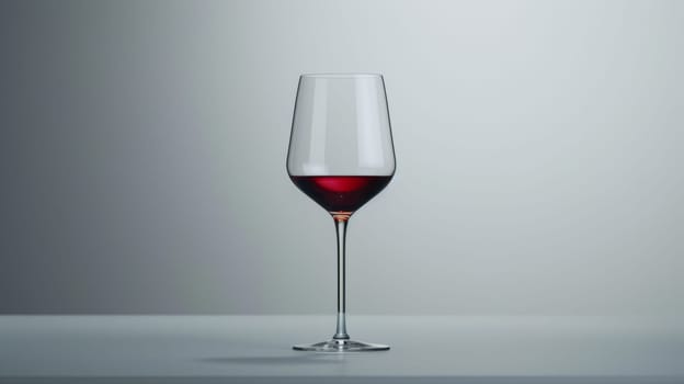 Elegant and minimalist poster showcasing a spinning glass of wine