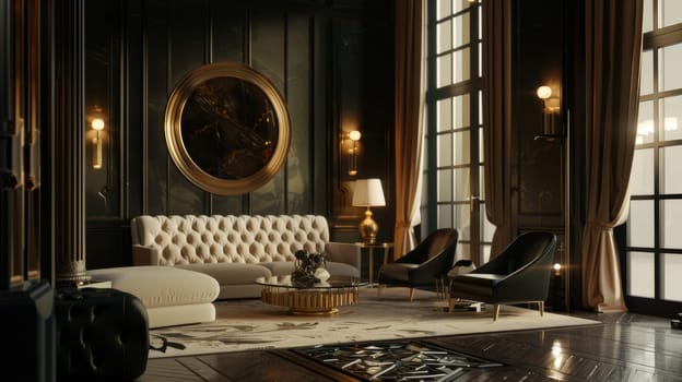 Dramatic silhouette showcasing the sophistication and refinement of decor
