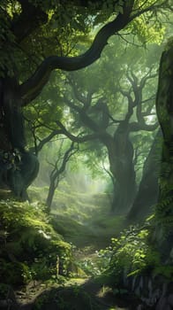 Ethereal beechwood forests filled with ancient wisdom