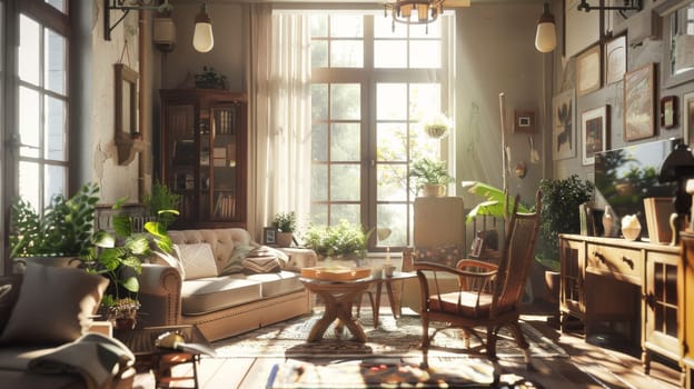 Interior decor layout providing inspiration for creating a cozy and inviting atmosphere