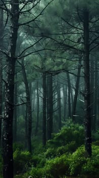 Lush pine forests perfumed with resin