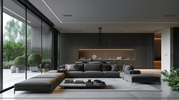 Minimalist decor allowing for easy movement and flow